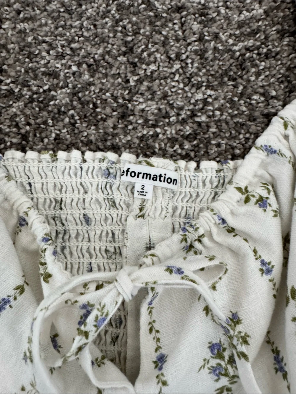 Reformation Rory Linen Top